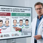 Trasplante capilar en la alopecia androgenética progresiva: riesgos a largo plazo de una intervención en un momento inadecuado