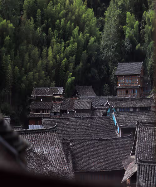 Recovery & China Experience 45 Tranquil village landscape